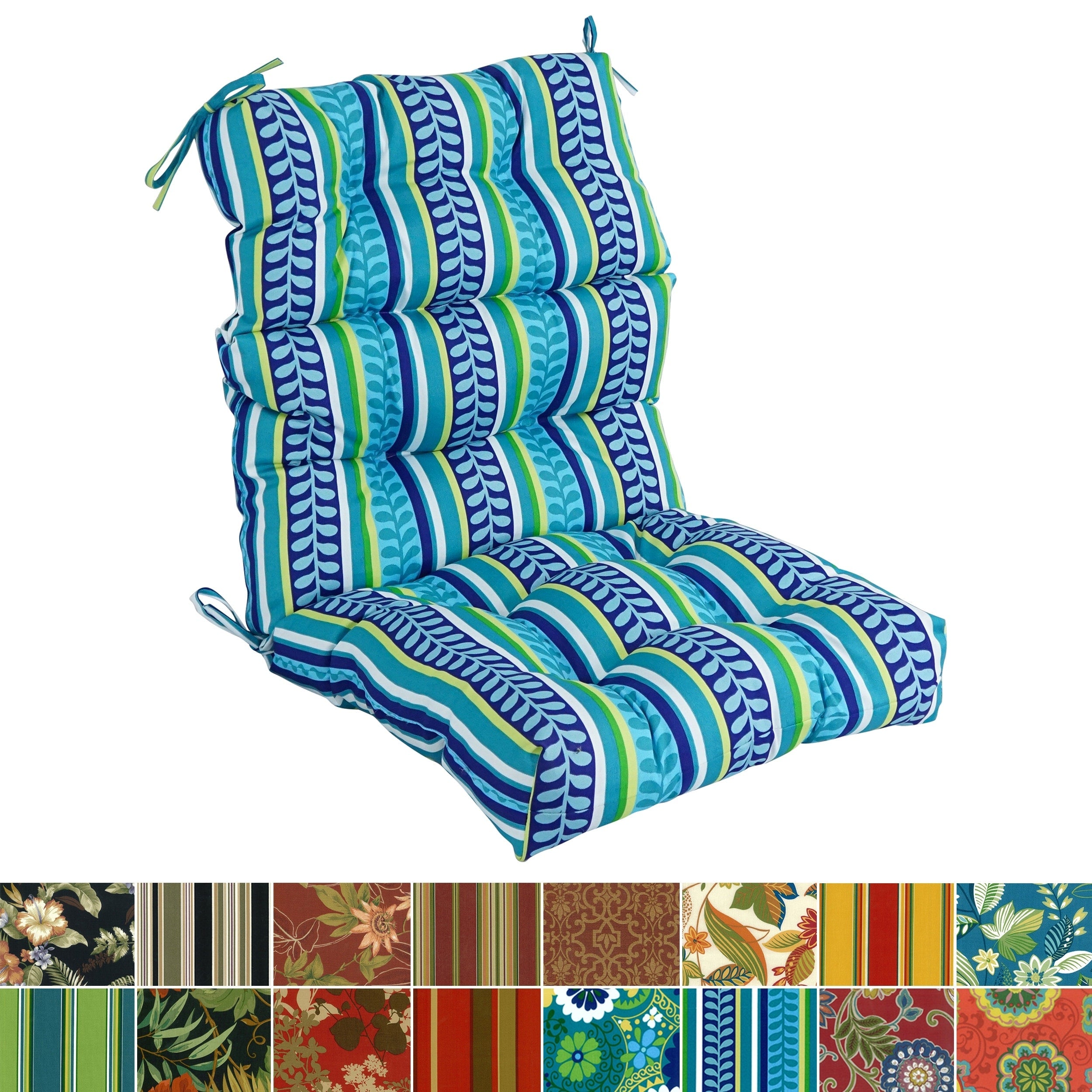 Coussin de siège/dossier d'extérieur capitonné multi-sections (plusieurs tailles)