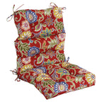 Multi-section Tufted Outdoor Seat/Back Chair Cushion (Multiple Sizes)