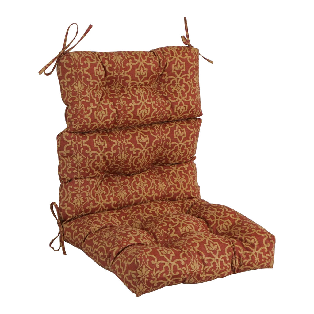 Multi-section Tufted Outdoor Seat/Back Chair Cushion (Multiple Sizes)