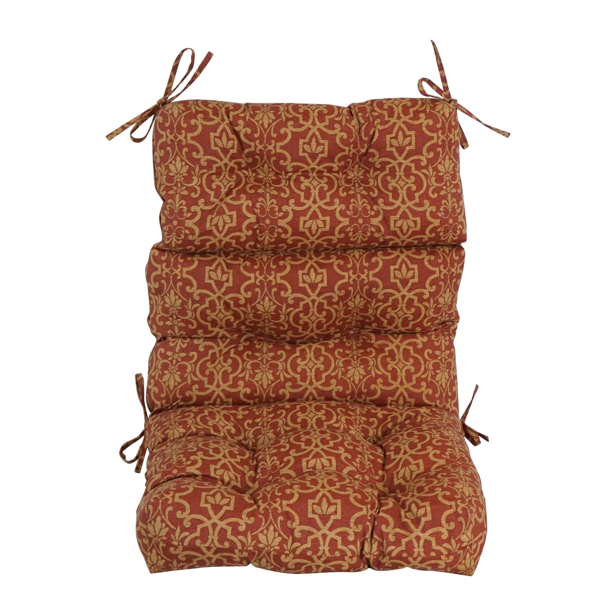 Multi-section Tufted Outdoor Seat/Back Chair Cushion (Multiple Sizes)