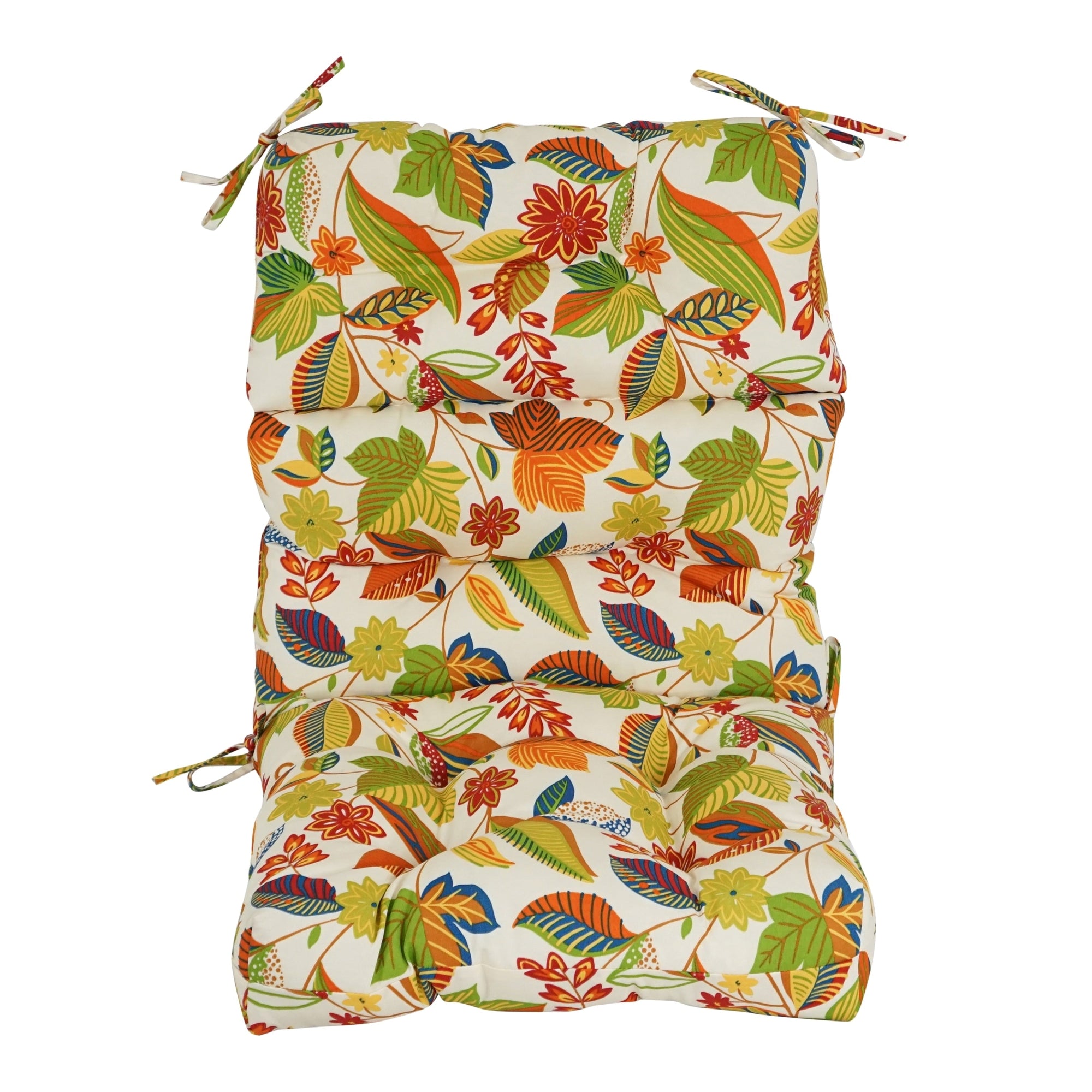 Multi-section Tufted Outdoor Seat/Back Chair Cushion (Multiple Sizes)