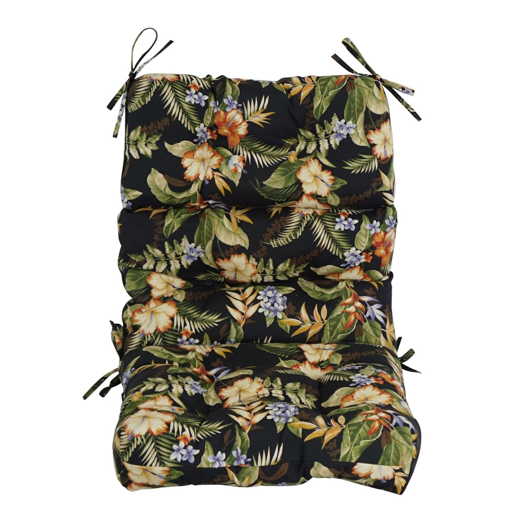 Multi-section Tufted Outdoor Seat/Back Chair Cushion (Multiple Sizes)