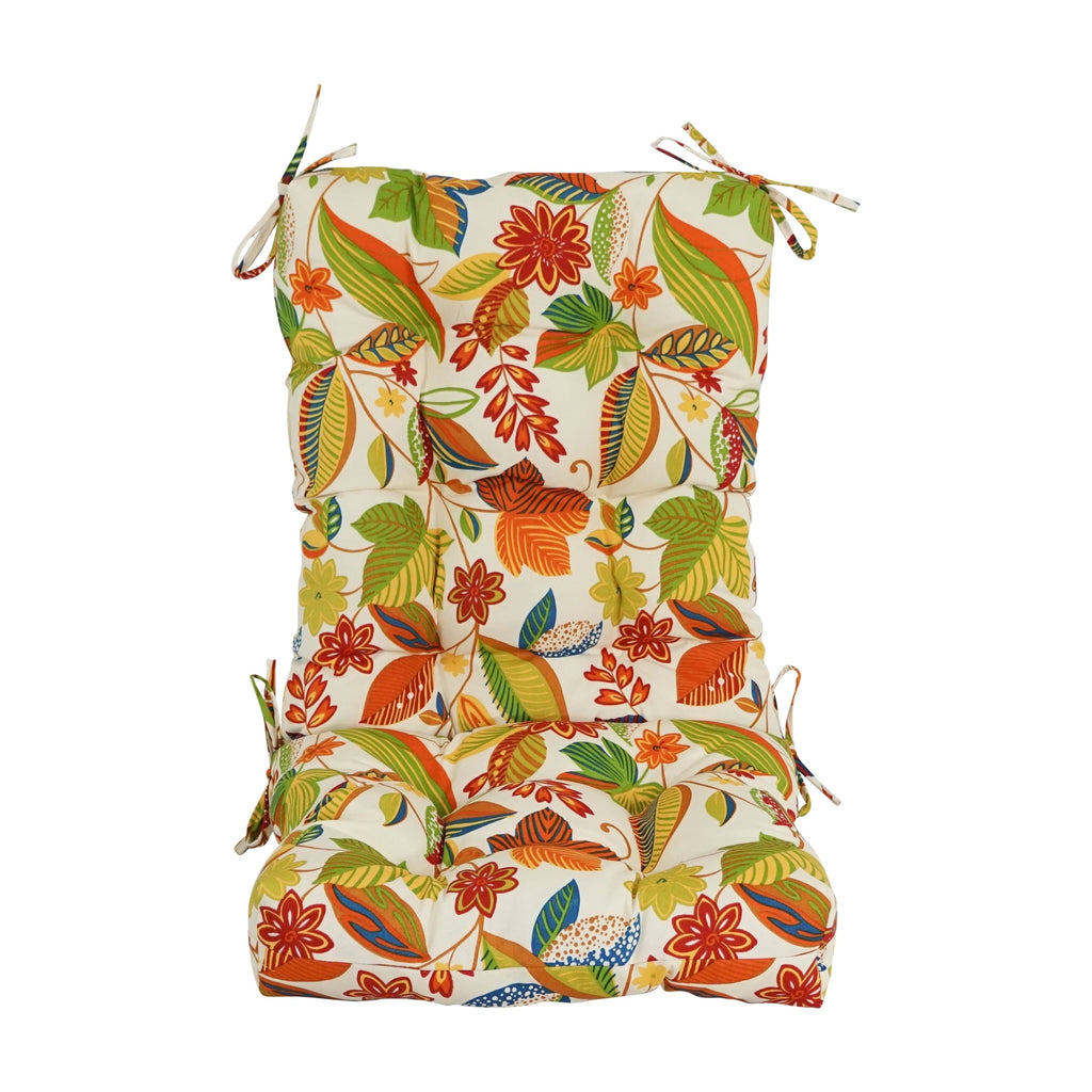 Multi-section Tufted Outdoor Seat/Back Chair Cushion (Multiple Sizes)