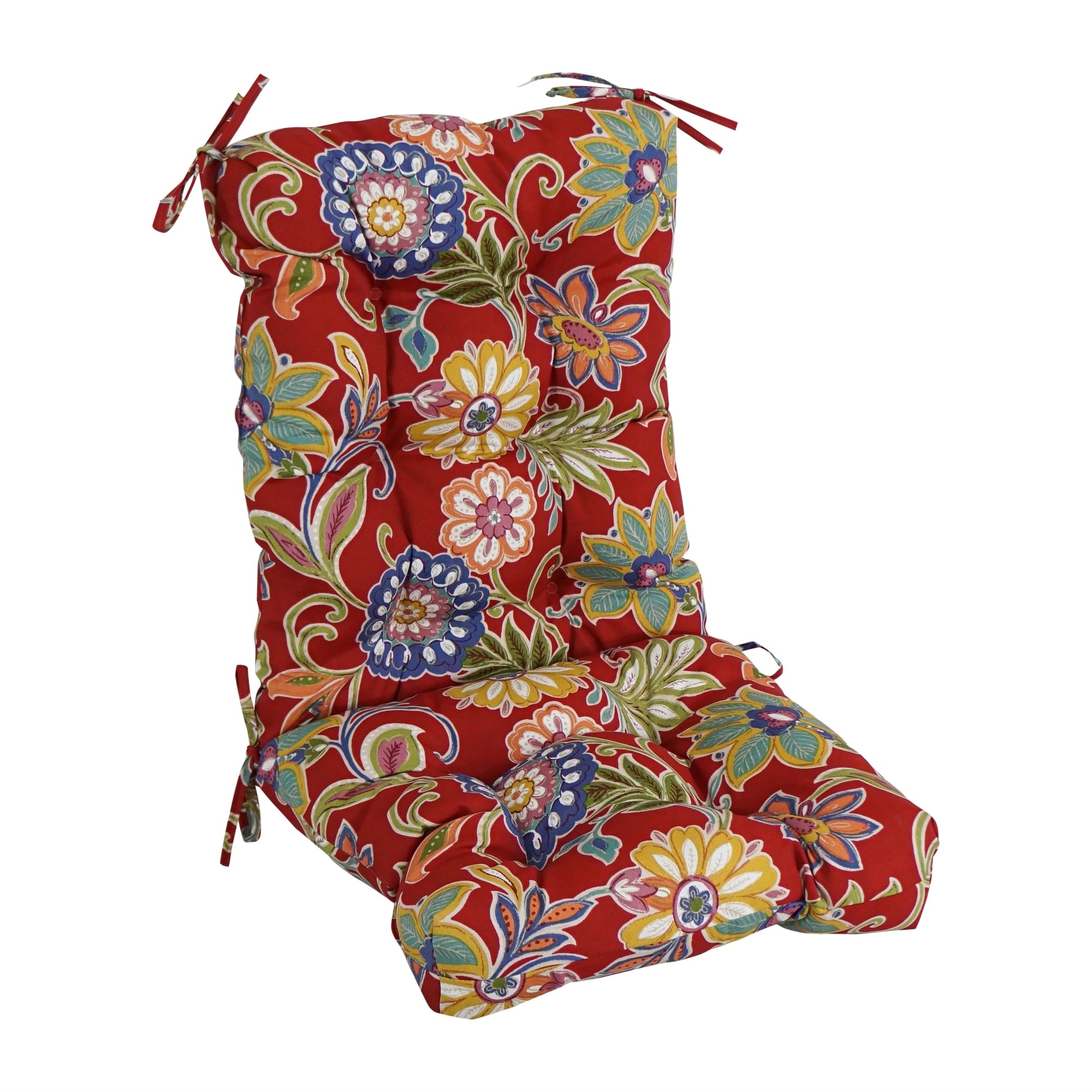 Multi-section Tufted Outdoor Seat/Back Chair Cushion (Multiple Sizes)