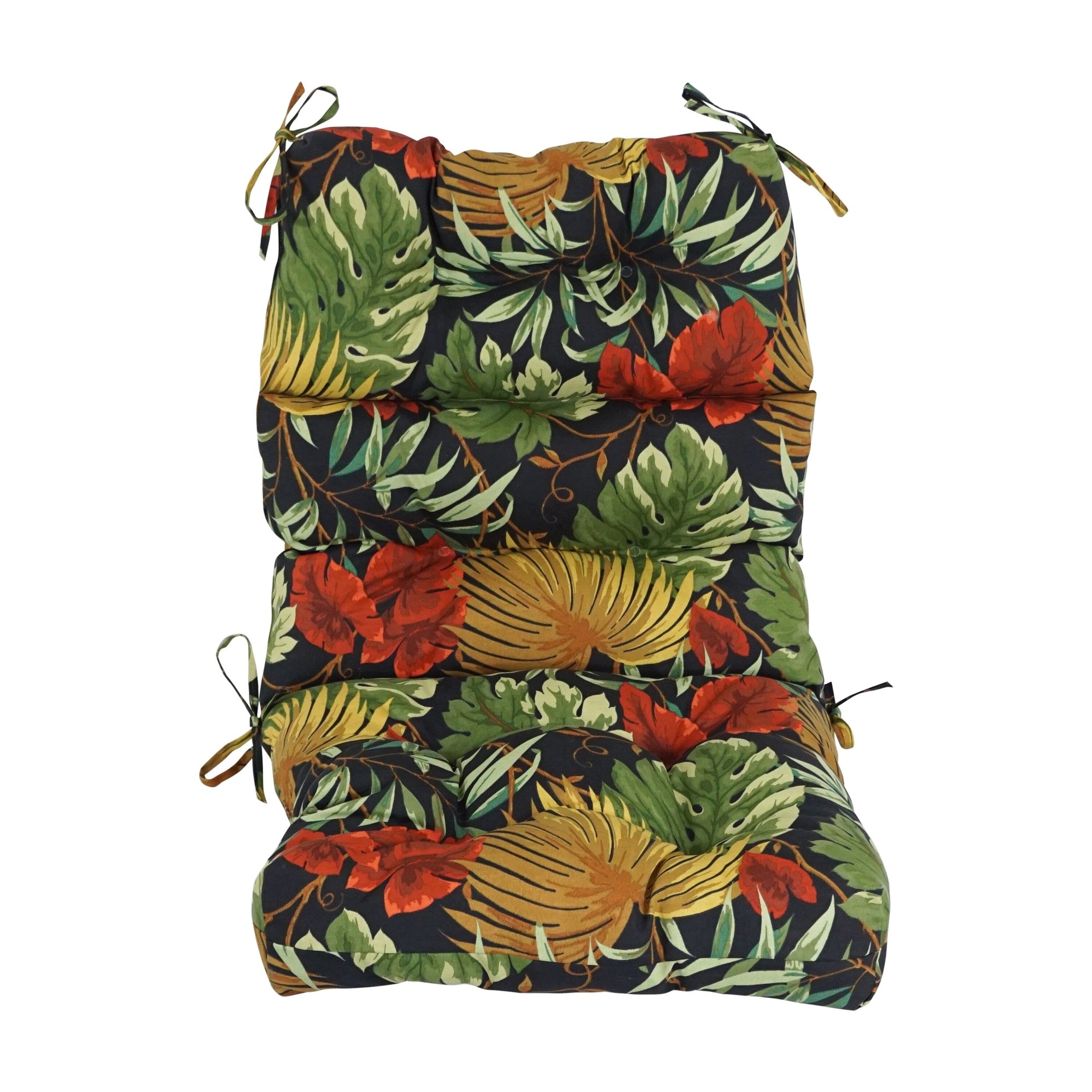 Multi-section Tufted Outdoor Seat/Back Chair Cushion (Multiple Sizes)