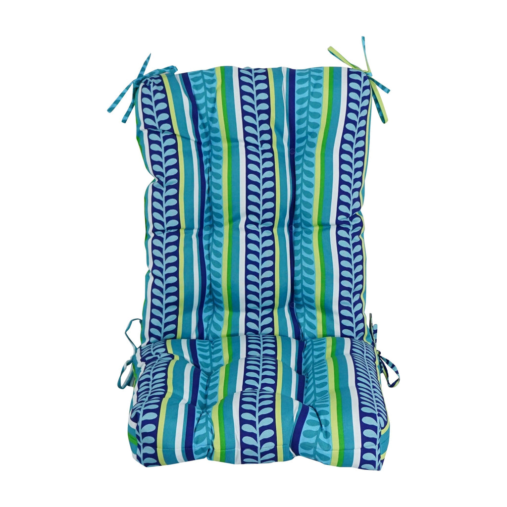 Multi-section Tufted Outdoor Seat/Back Chair Cushion (Multiple Sizes)
