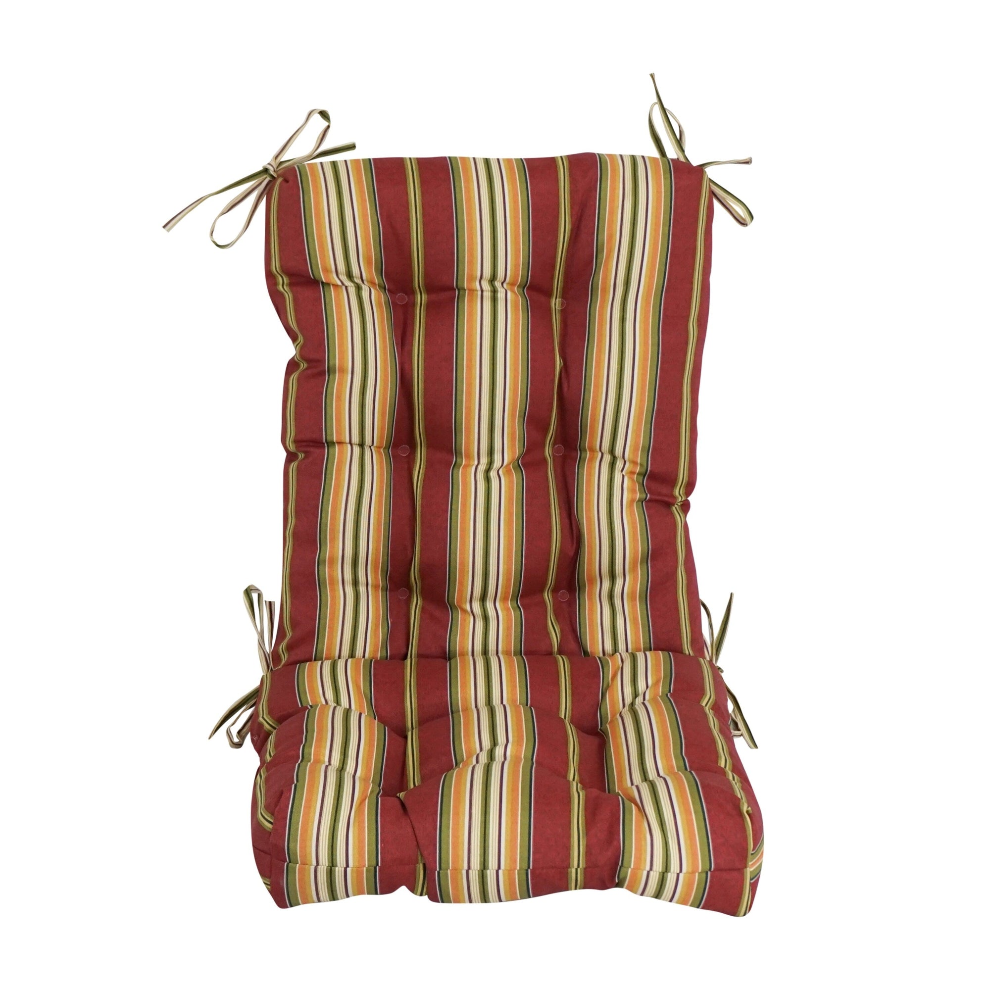 Multi-section Tufted Outdoor Seat/Back Chair Cushion (Multiple Sizes)