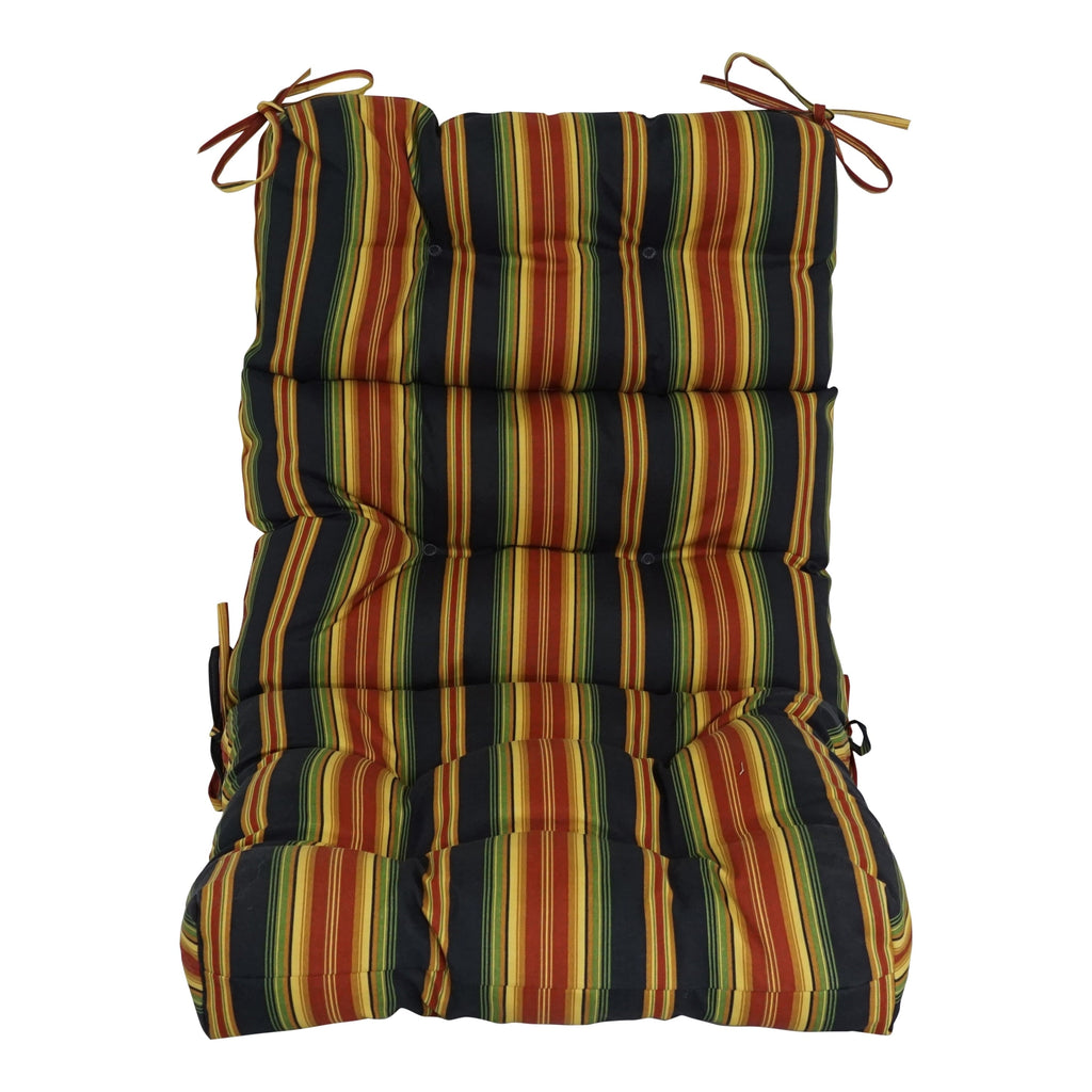 Multi-section Tufted Outdoor Seat/Back Chair Cushion (Multiple Sizes)