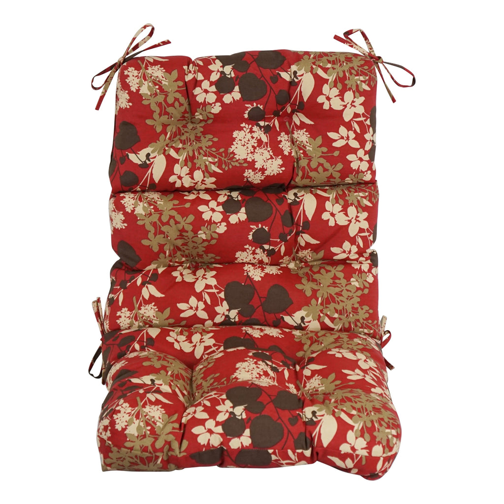 Multi-section Tufted Outdoor Seat/Back Chair Cushion (Multiple Sizes)