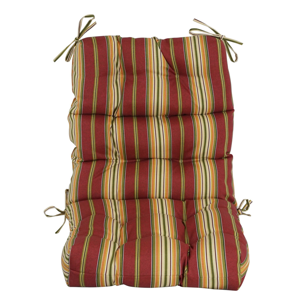 Multi-section Tufted Outdoor Seat/Back Chair Cushion (Multiple Sizes)