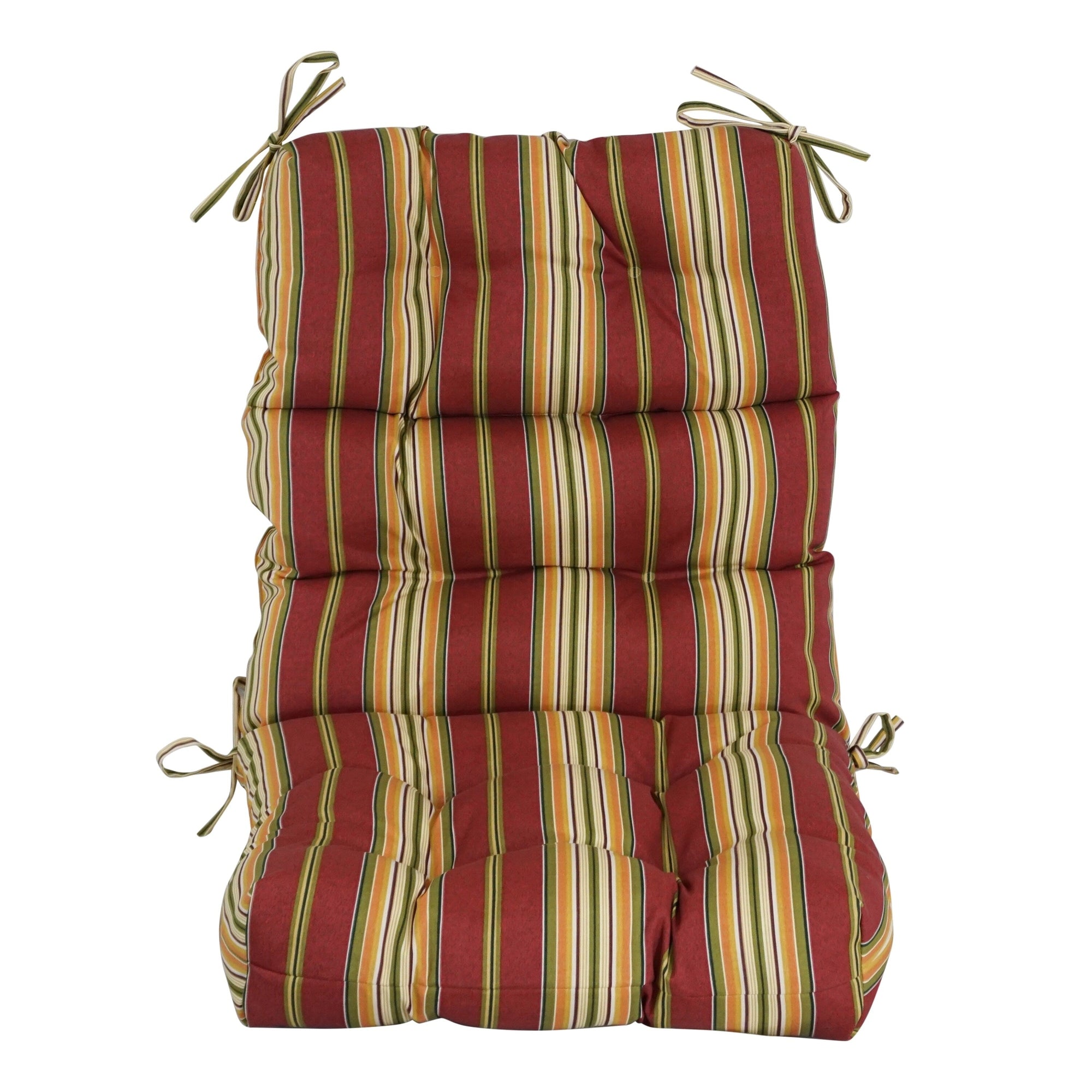 Multi-section Tufted Outdoor Seat/Back Chair Cushion (Multiple Sizes)