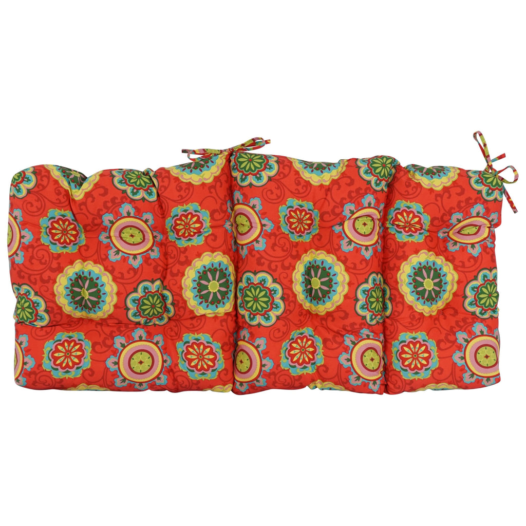 Multi-section Tufted Outdoor Seat/Back Chair Cushion (Multiple Sizes)