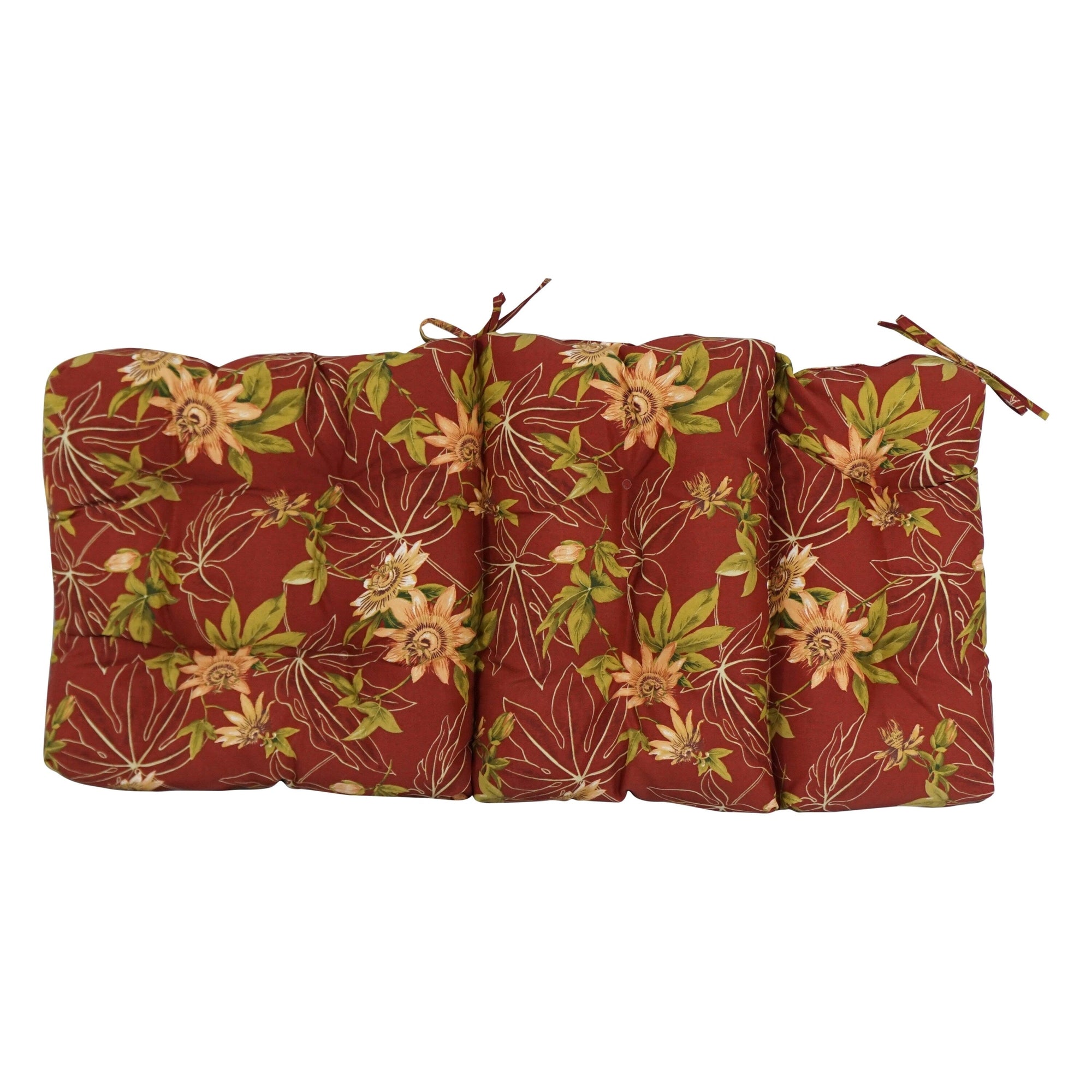 Multi-section Tufted Outdoor Seat/Back Chair Cushion (Multiple Sizes)