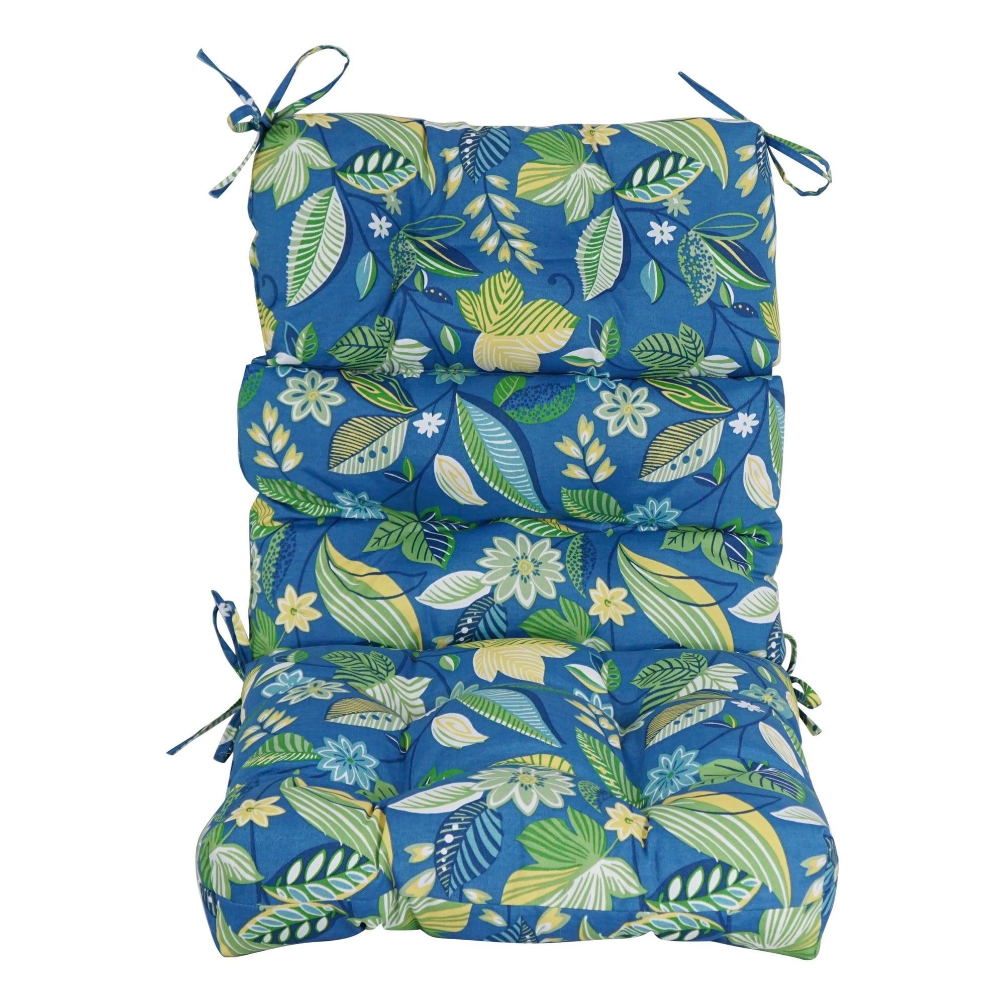 Multi-section Tufted Outdoor Seat/Back Chair Cushion (Multiple Sizes)