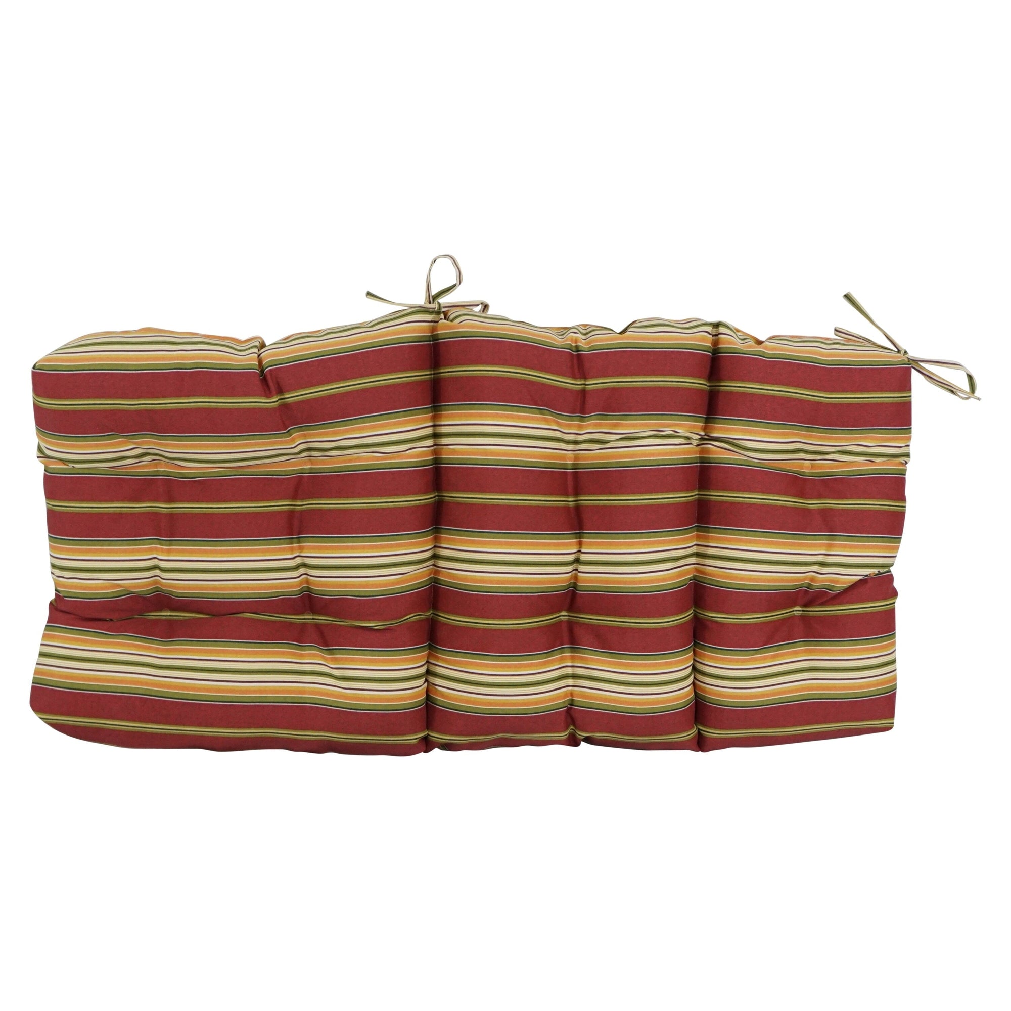 Multi-section Tufted Outdoor Seat/Back Chair Cushion (Multiple Sizes)