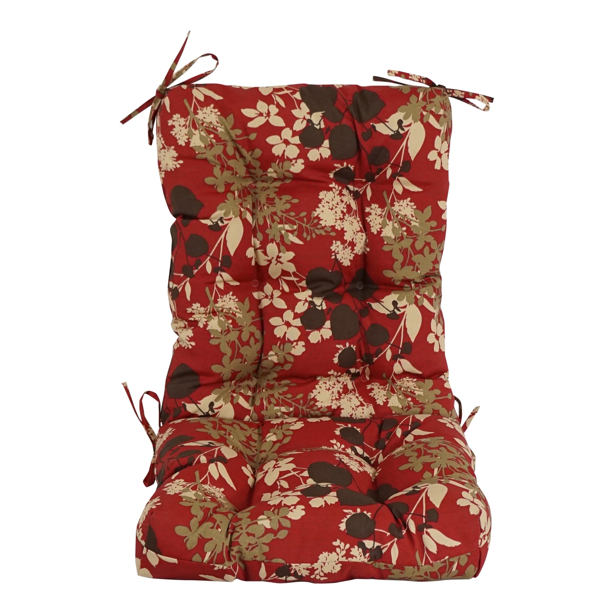Multi-section Tufted Outdoor Seat/Back Chair Cushion (Multiple Sizes)