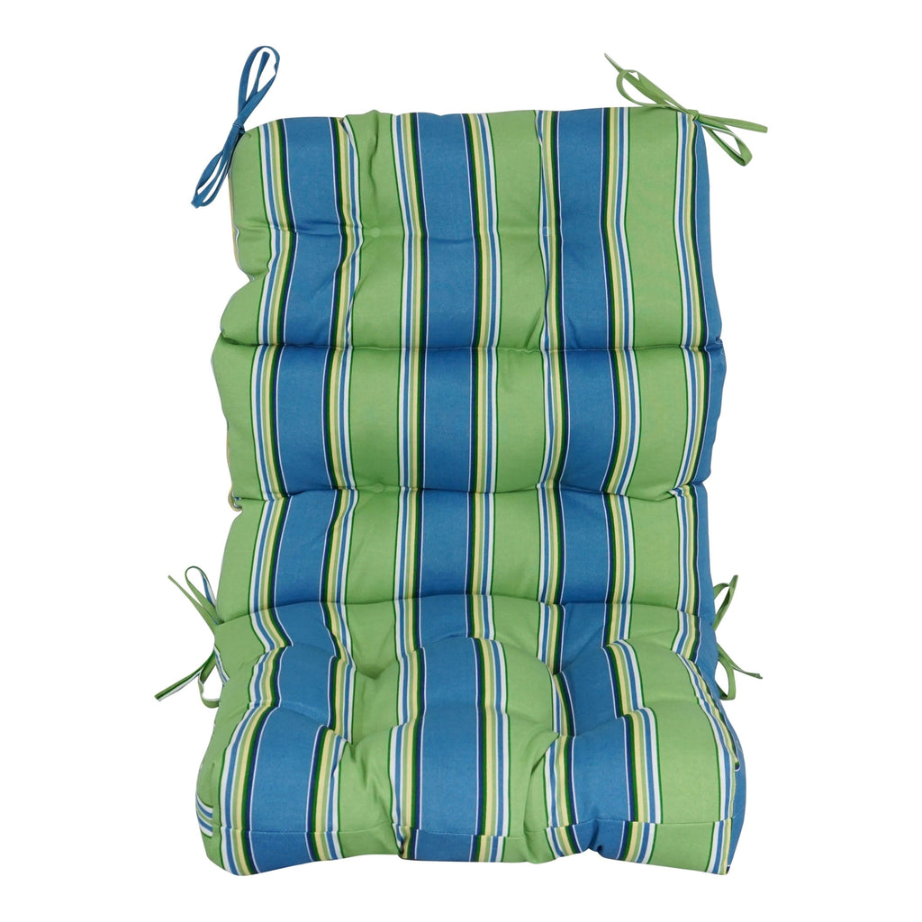 Multi-section Tufted Outdoor Seat/Back Chair Cushion (Multiple Sizes)
