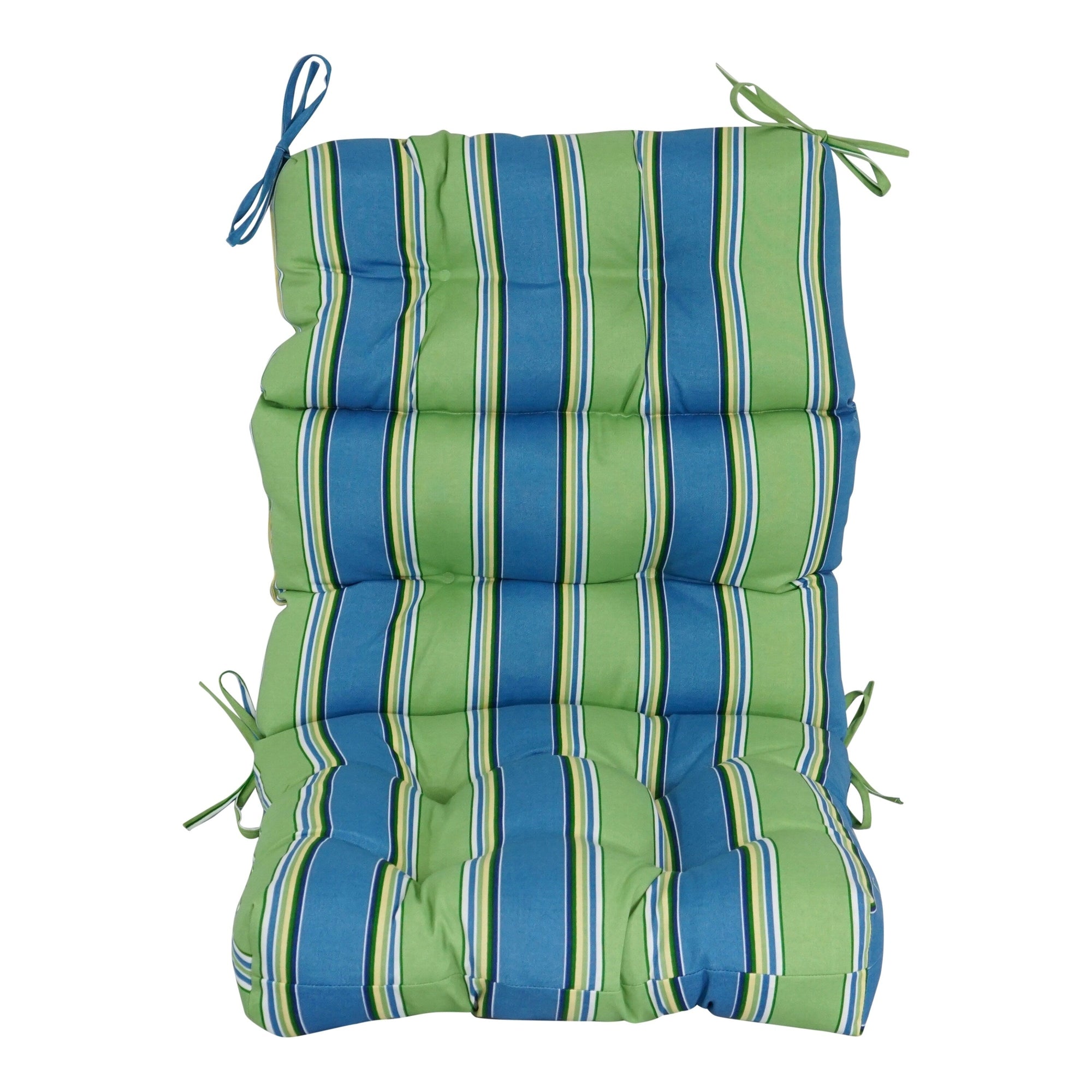 Multi-section Tufted Outdoor Seat/Back Chair Cushion (Multiple Sizes)