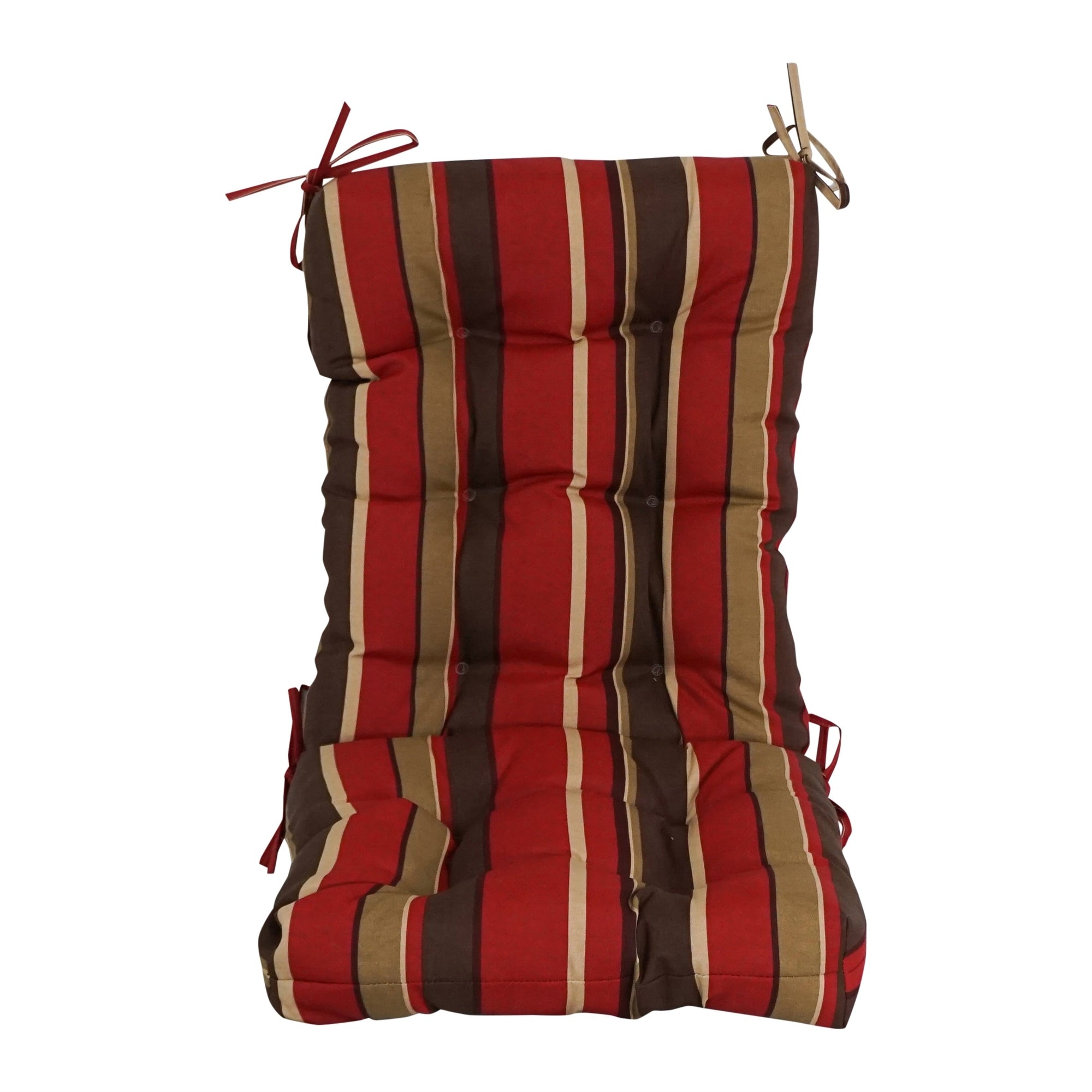 Multi-section Tufted Outdoor Seat/Back Chair Cushion (Multiple Sizes)