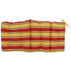 Multi-section Tufted Outdoor Seat/Back Chair Cushion (Multiple Sizes)