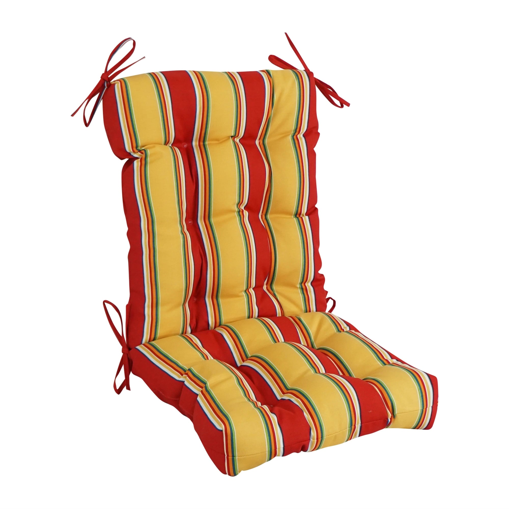 Multi-section Tufted Outdoor Seat/Back Chair Cushion (Multiple Sizes)
