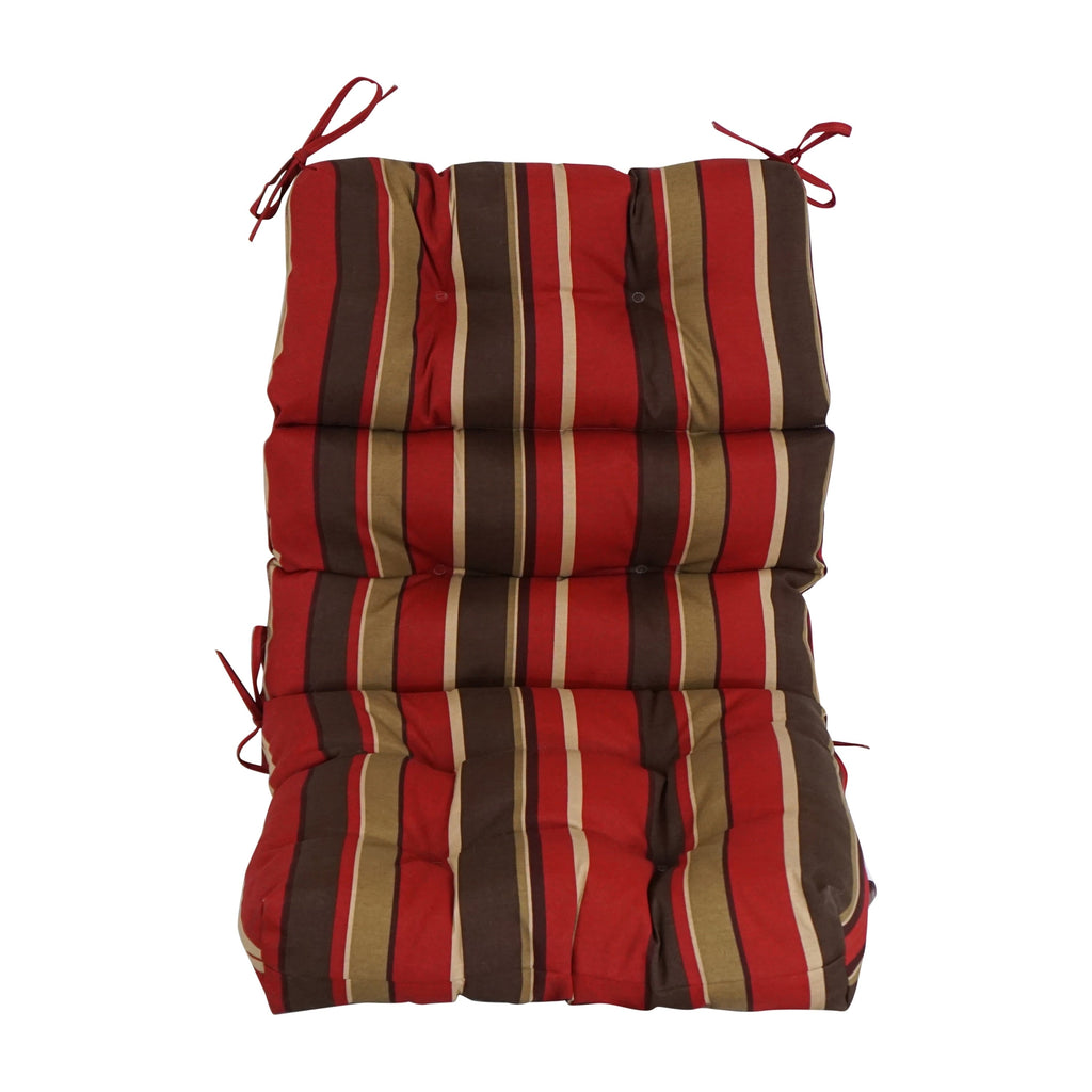 Multi-section Tufted Outdoor Seat/Back Chair Cushion (Multiple Sizes)