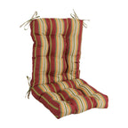 Multi-section Tufted Outdoor Seat/Back Chair Cushion (Multiple Sizes)