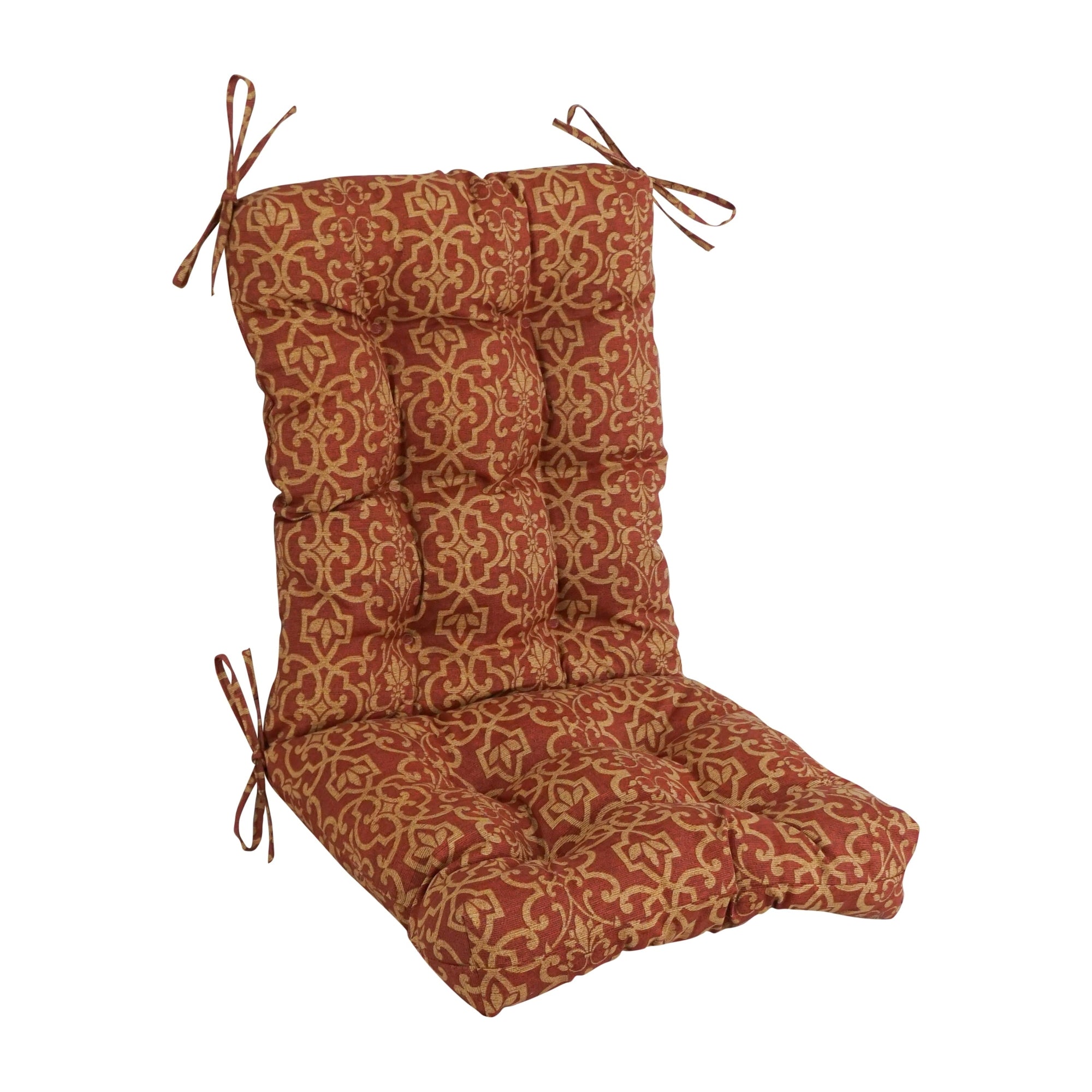 Multi-section Tufted Outdoor Seat/Back Chair Cushion (Multiple Sizes)