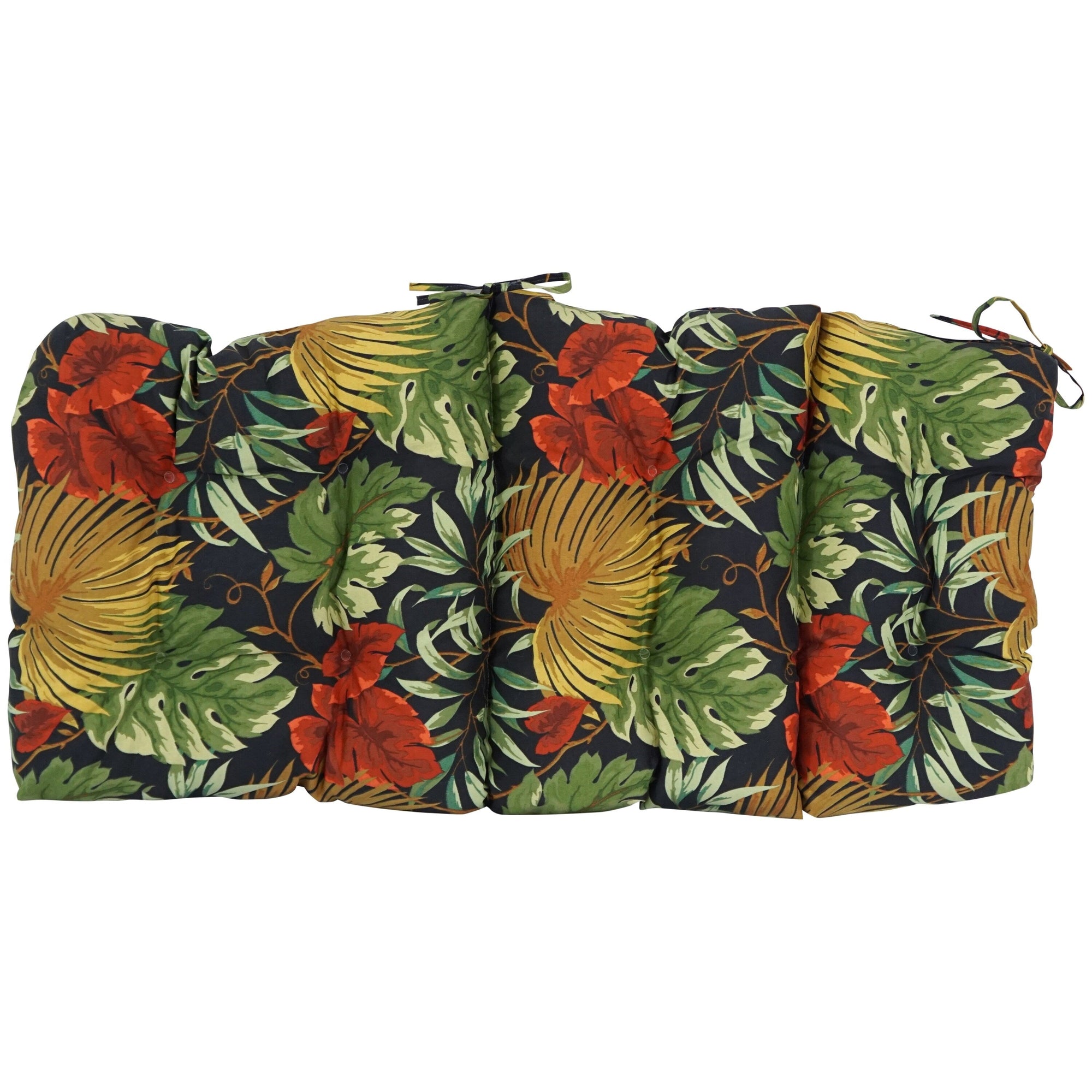 Multi-section Tufted Outdoor Seat/Back Chair Cushion (Multiple Sizes)
