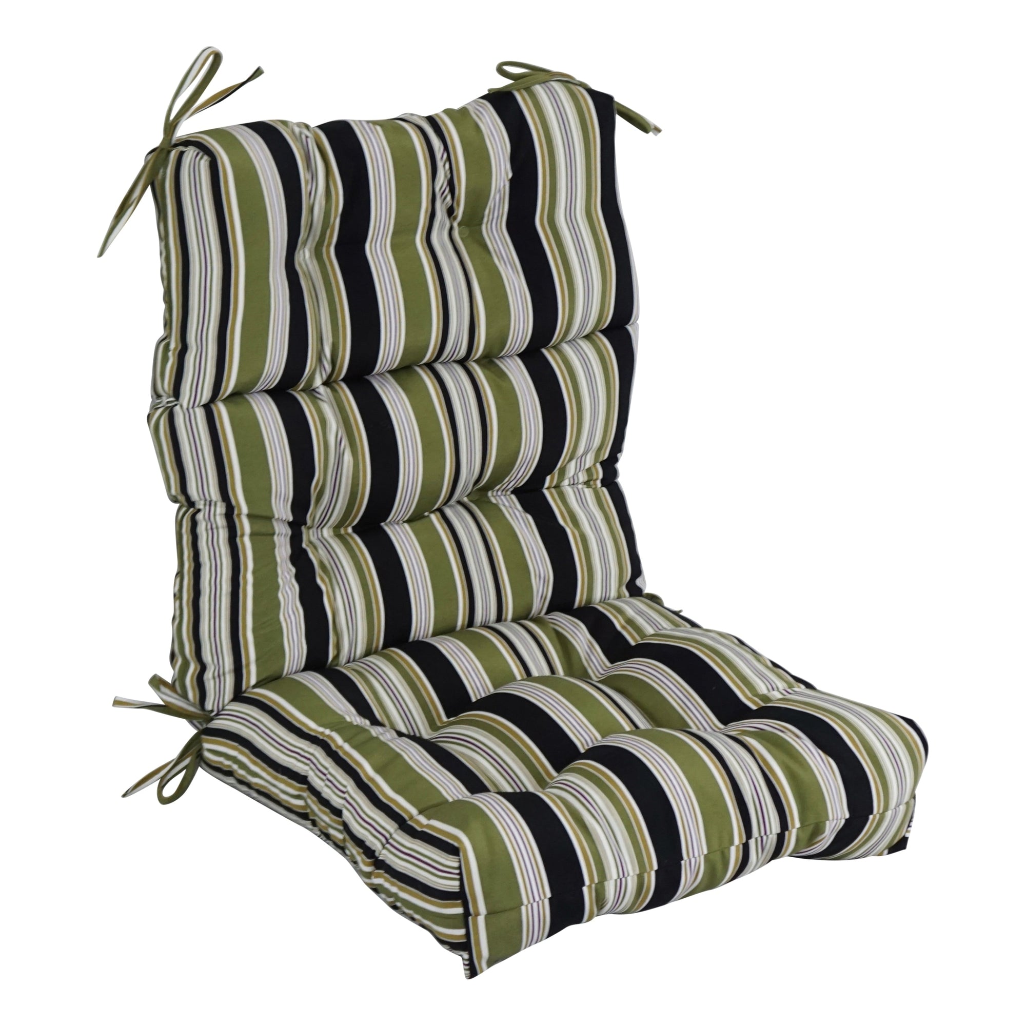 Multi-section Tufted Outdoor Seat/Back Chair Cushion (Multiple Sizes)
