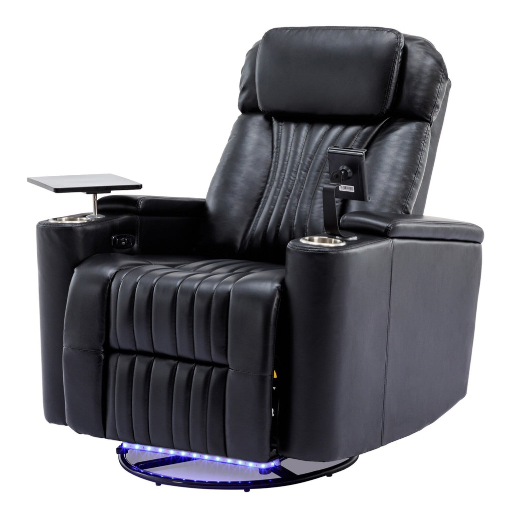 Fauteuil inclinable électrique multifonctionnel pivotant à 270° pour home cinéma