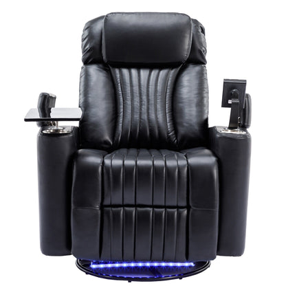 Fauteuil inclinable électrique multifonctionnel pivotant à 270° pour home cinéma