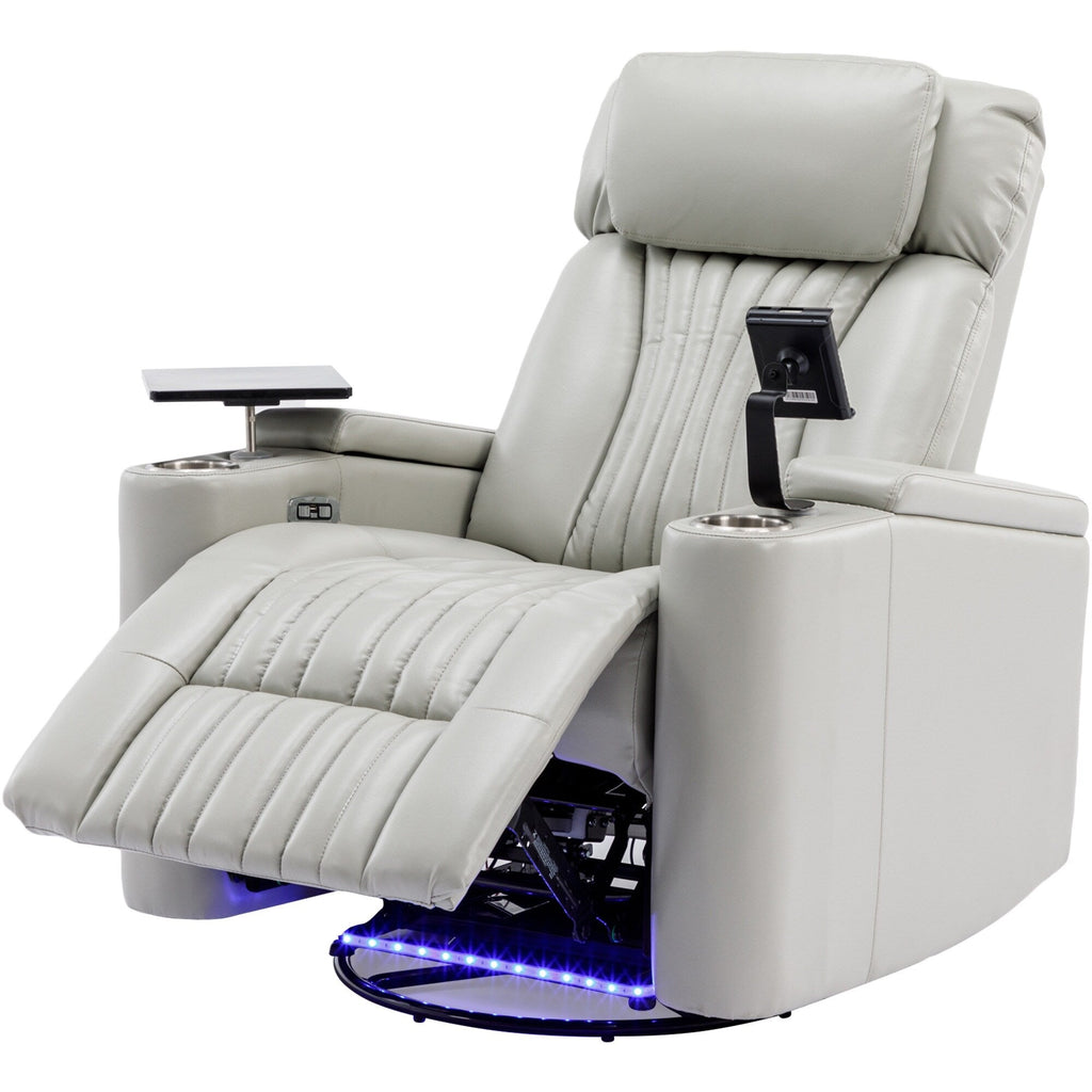 Fauteuil inclinable électrique multifonctionnel pivotant à 270° pour home cinéma