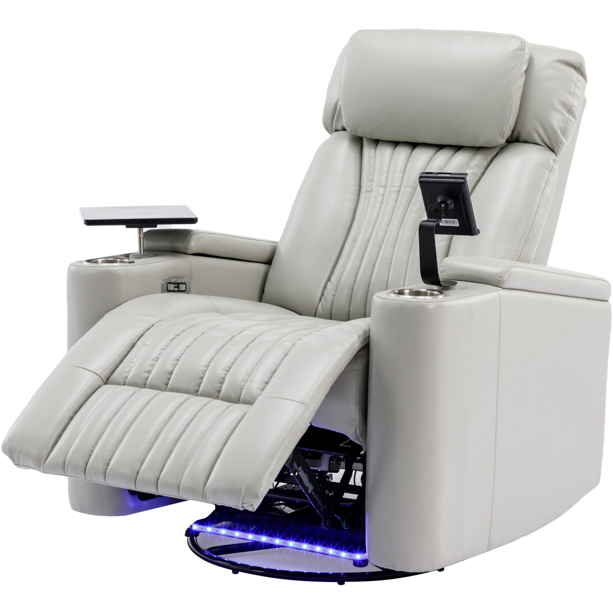 Fauteuil inclinable électrique multifonctionnel pivotant à 270° pour home cinéma