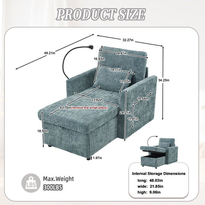 Canapé inclinable multifonctionnel pour personne paresseuse, dossier de rangement avec support pour téléphone portable, chaise de loisirs simple en chenille