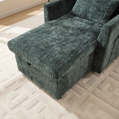 Canapé inclinable multifonctionnel pour personne paresseuse, dossier de rangement avec support pour téléphone portable, chaise de loisirs simple en chenille