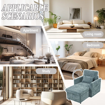 Canapé inclinable multifonctionnel pour personne paresseuse, dossier de rangement avec support pour téléphone portable, chaise de loisirs simple en chenille