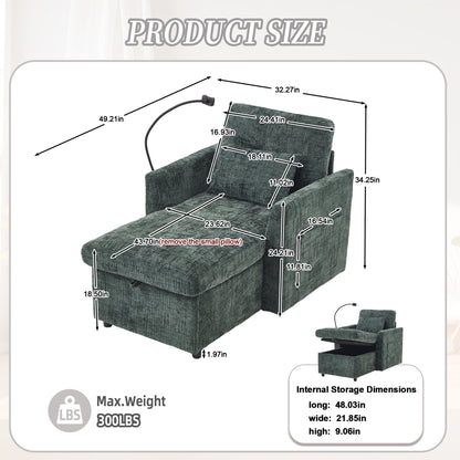 Canapé inclinable multifonctionnel pour personne paresseuse, dossier de rangement avec support pour téléphone portable, chaise de loisirs simple en chenille