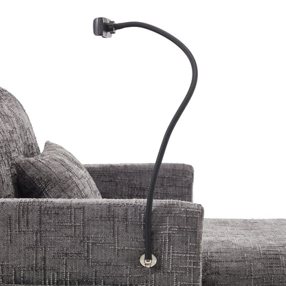 Canapé inclinable multifonctionnel pour personne paresseuse, dossier de rangement avec support pour téléphone portable, chaise de loisirs simple en chenille