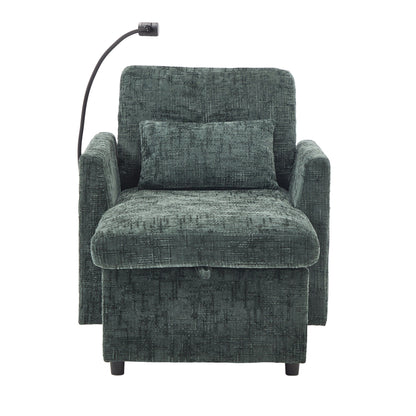 Canapé inclinable multifonctionnel pour personne paresseuse, dossier de rangement avec support pour téléphone portable, chaise de loisirs simple en chenille