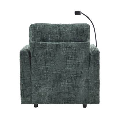 Canapé inclinable multifonctionnel pour personne paresseuse, dossier de rangement avec support pour téléphone portable, chaise de loisirs simple en chenille