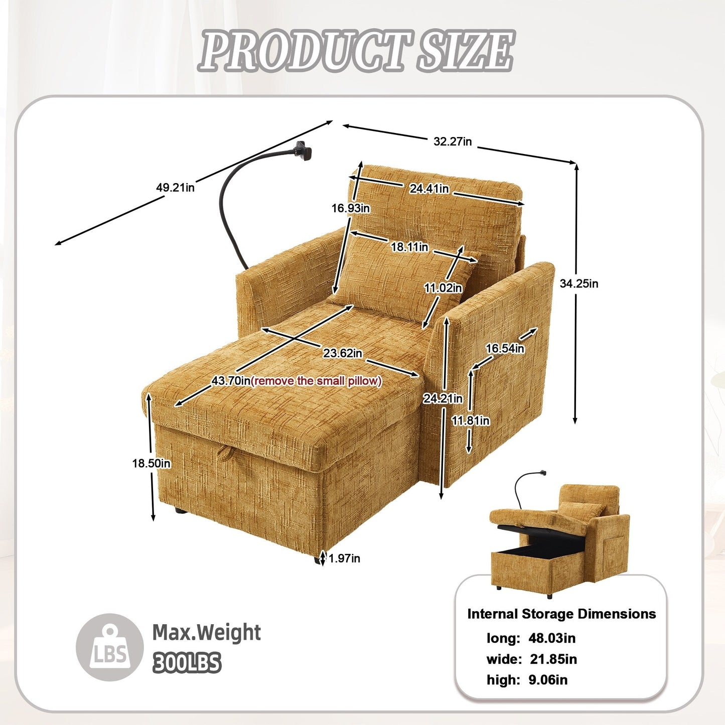 Canapé inclinable multifonctionnel pour personne paresseuse, dossier de rangement avec support pour téléphone portable, fauteuil de loisirs simple en chenille