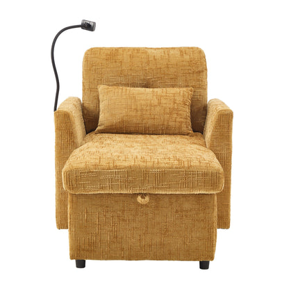 Canapé inclinable multifonctionnel pour personne paresseuse, dossier de rangement avec support pour téléphone portable, fauteuil de loisirs simple en chenille
