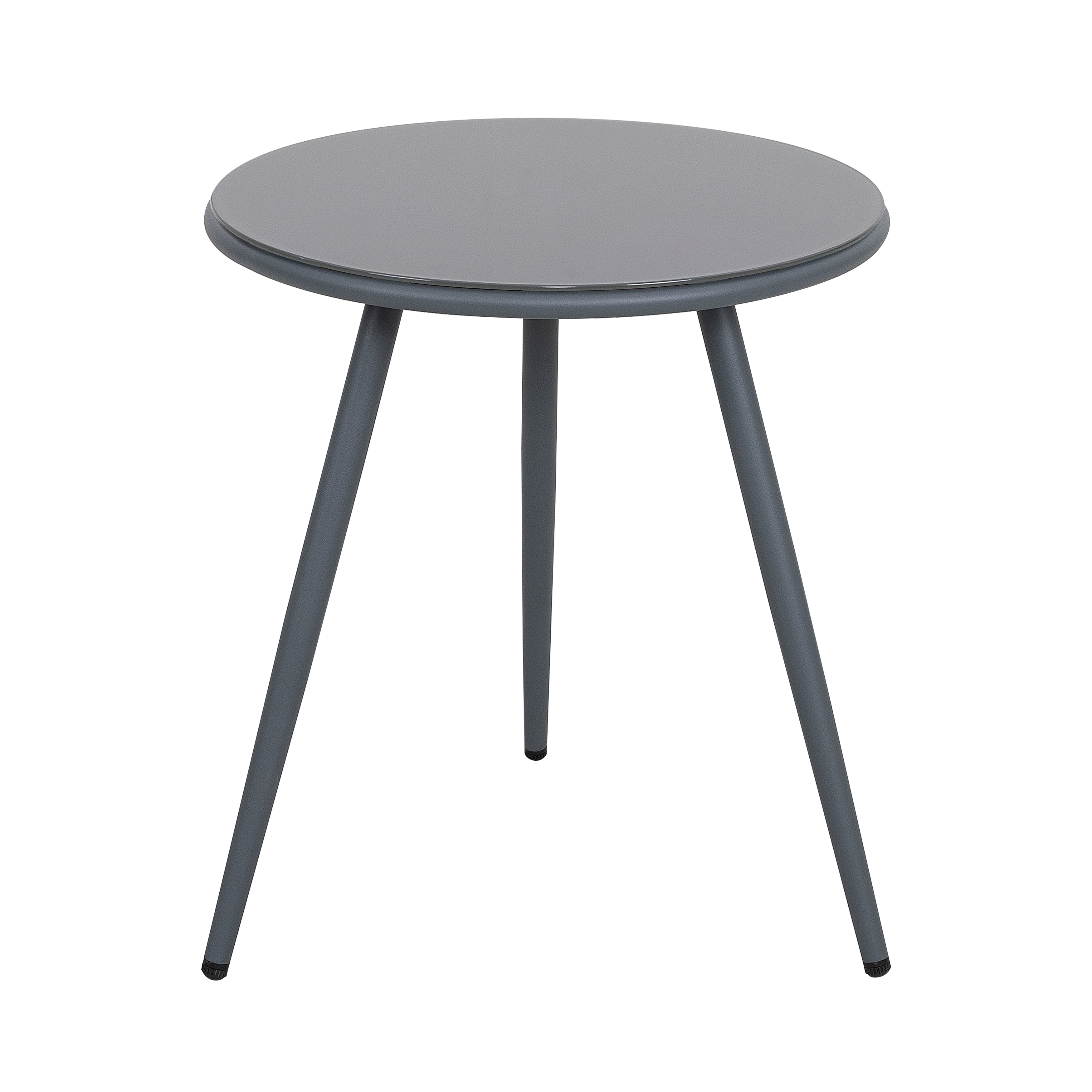 Ensemble bistrot d'extérieur 3 pièces en aluminium Nuu Garden, 1 table basse et 2 chaises en corde tressée avec coussins d'assise
