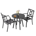 Ensemble de bistrot d'extérieur en fer 3 pièces NUU GARDEN