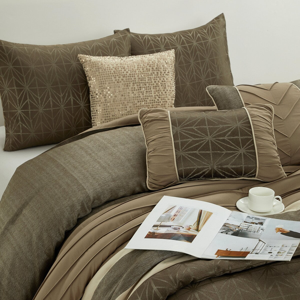 Ensemble de couette géométrique Nanshing Bryan 7 pièces