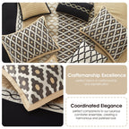Ensemble de couette géométrique de luxe Nanshing Calvin 10 pièces