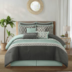 Ensemble de couette géométrique de luxe Nanshing Calvin 10 pièces