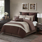 Ensemble de couette géométrique de luxe Nanshing Calvin 10 pièces