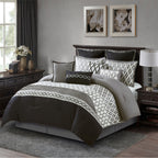 Ensemble de couette géométrique de luxe Nanshing Calvin 10 pièces